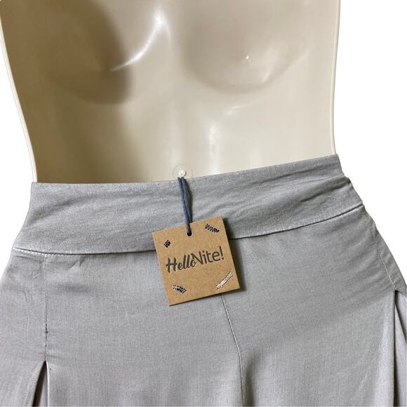 Hello Nite NWT Sz S High Rise Wide Leg Boho Lounge Pants Attached Sash‎ (2504) - Picture 6 of 7